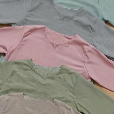 تونیک نخی آستین سه ربع .