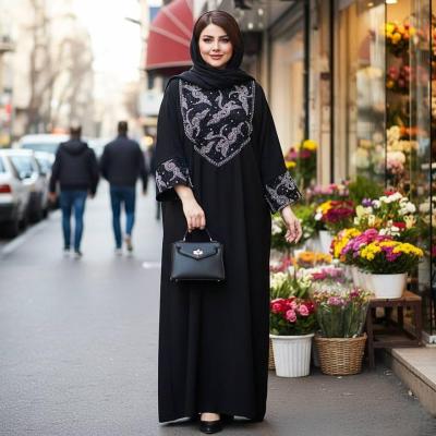 مانتو عبایی مجلسی سایز بزرگ(موجودی سوال شود)مدل ثریا