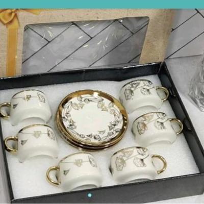 ست قهوه خوری چینی لب طلا پروانه ای .شات اسپرسو بلینا ست قهوه خوری