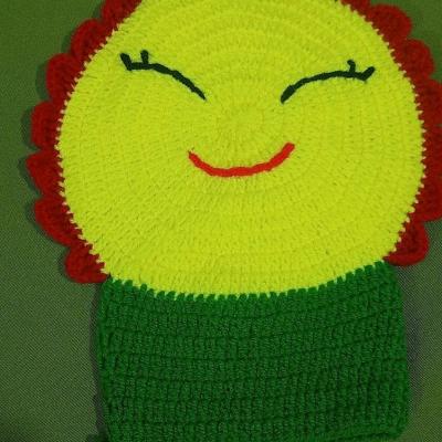 لیف حمام کودک طرح خورشید خانم