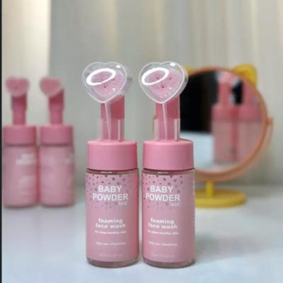 فوم براش دار قلبی baby powder