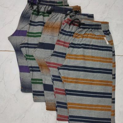 شلوارک راه راه نخ پنبه بدون آبرفت سایز 2XL 3XL
