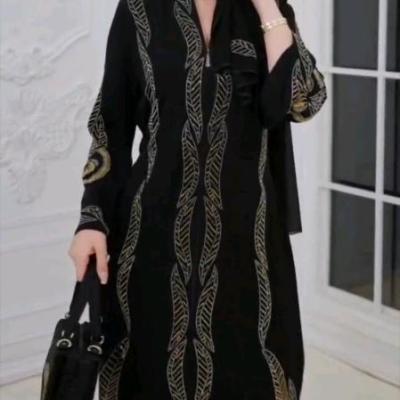 مانتو عبایی مجلسی ‌5 تیکه ستیا