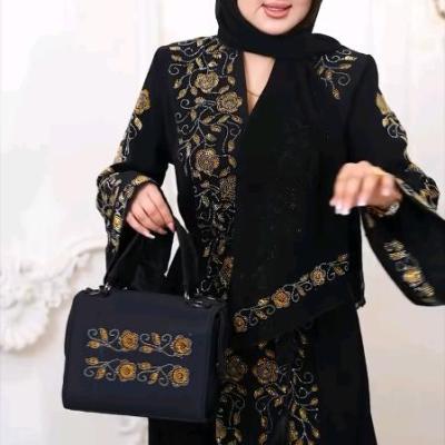 مانتو عبایی مجلسی شیک‌ 5 تیکه وارداتی بارانا