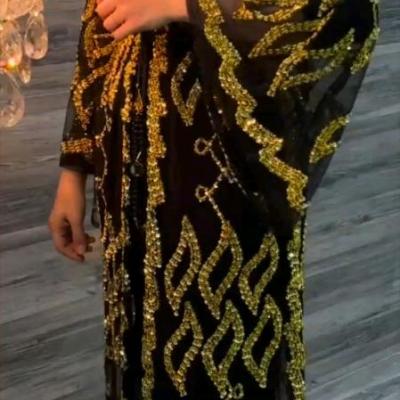 مانتو عبایی مجلسی جواهردوزی سلنا
