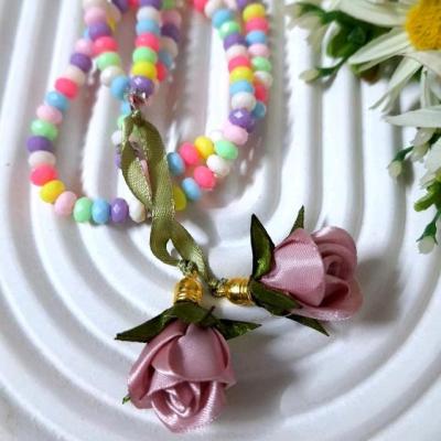 تسبیح فانتزی رنگارنگ 100 دانه