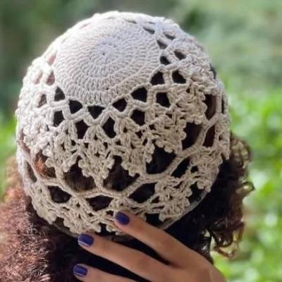 کلاه مدل خوشه همراه گوشوراه