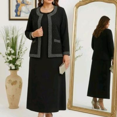 کت و سرفان مجلسی سایز بزرگ مدل نیلا سارافون-158817