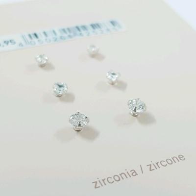 پک سه جفتی گوشواره گلگوش جنس نقره عیار 925 کار شده با سنگ زیرکنیا اصل