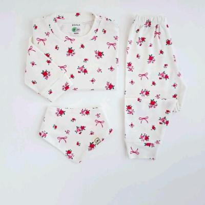 ست نوزادی گل بلوز و شلوار