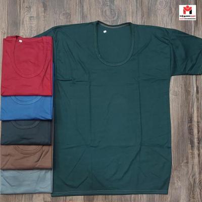 زیرپوش نیمه آستین مردانه رنگی L-4XL