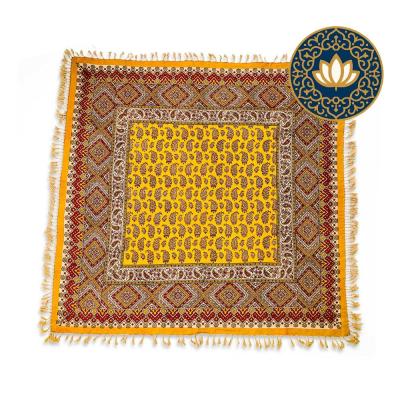 سفره قلمکاری اعلا طرح سرو خردلی 100×100