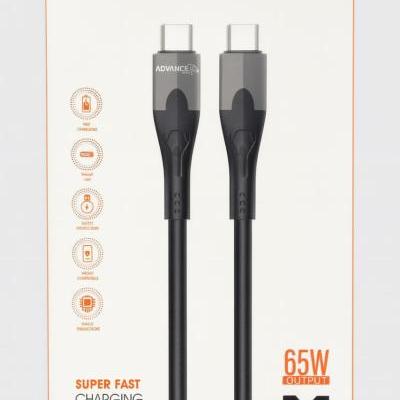 کابل شارژ دو سر تایپ سی ادونس مدل A-C2 65w