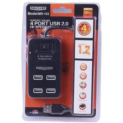 هاب 4 پورت USB2.0 مچر مدل MR-143