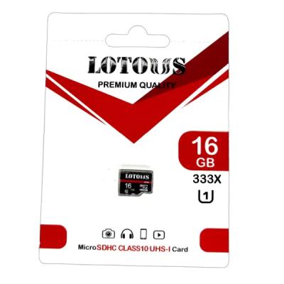 کارت حافظه microSDHC لوتوس مدل 333X کلاس 10 استاندارد UHS-I U1 سرعت 85MBps ظرفیت 16 گیگابایت
