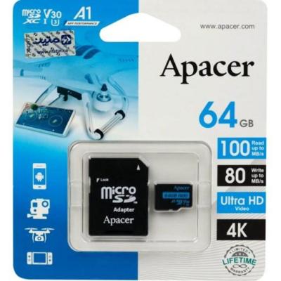 کارت حافظه SDHC اپیسر مدل V30 R100 به ظرفیت 64 گیگ