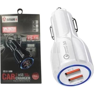 شارژر فندکی فست شارژ 2پورت وی اسمارت مدل VS-16