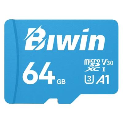کارت حافظه microSDXC بیوین مدل MS100 کلاس 10 استاندارد UHS-I U3 V30 A1 سرعت 100MBps ظرفیت 64 گیگابایت
