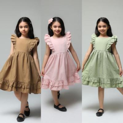 پیراهن دخترانه لینن ، مناسب 2 تا 8 سال