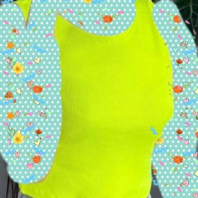 نیم تنه کراپ بیسک رنگی