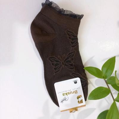 جوراب مچی نخ پنبه بروسکا طرح پروانه