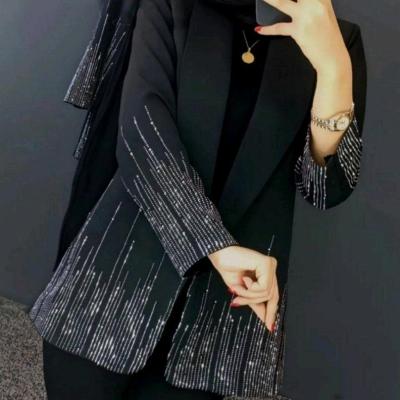 مانتو مجلسی مدل کت تک زنانه نگیندار مجلسی