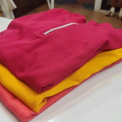 بلوز نیم زیپ کبریتی