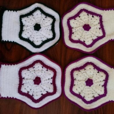 لیف بافتنی طرح دار دو رنگ