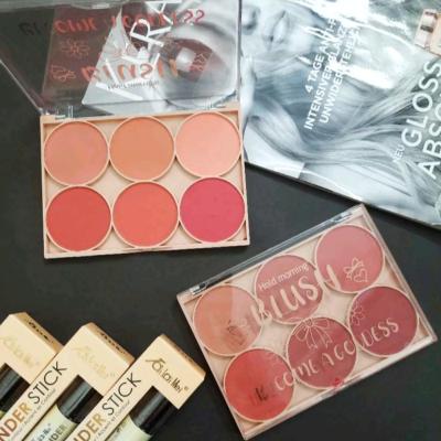 پالت رژ گونه 6تایی