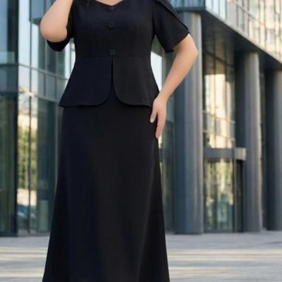 کت دامن کد 3909 سایز بزرگ