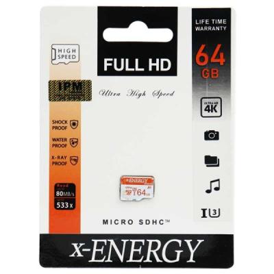 کارت حافظه microSDHC ایکس انرژی مدل 533x ظرفیت 64 گیگ
