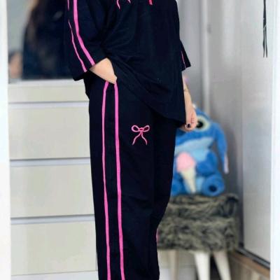 مانتو شلوار زنانه مدل ست تیشرت شلوار زنانه مدل ژاله جنس گلکسی پنبه درجه یک