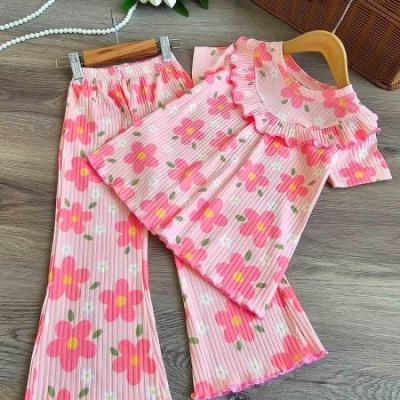تیشرت و شلوار دخترانه پنبه ای و راحتی ، سایز 35 تا 60