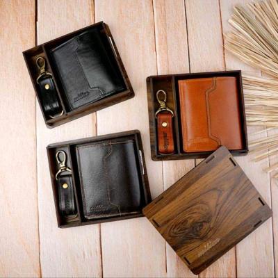 ست جاکارتی و جاسوییچی مردانه 099 ، کادویی ، ارسال رایگان ، چرم گاوی
