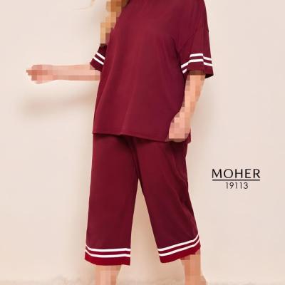 ست دوتیکه تیشرت شلوارک راحتی سایز بزرگ