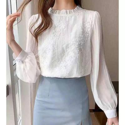 شومیز سفید گلدوزی شده زنانه دخترانه