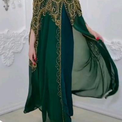 مانتو مجلسی حریر حریر اصل وارداتی مدل بشت جواهر دوزی شده