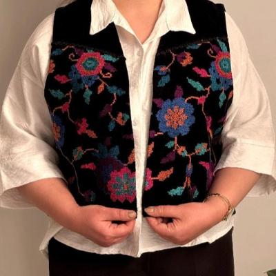 جلیقه سوزندوزی مدل اقاقیا