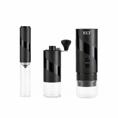 اسپرسوساز سفری کی ال تی مدل KMDJ-JC به همراه آسیاب قهوه و فوم ساز