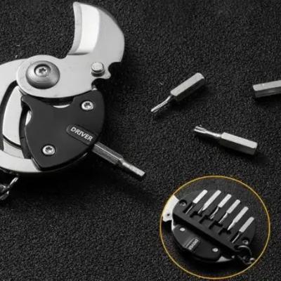 چاقوی سکه‌ای کوچک چندکاره - ابزار تاشو جیبی با آچارهای مخصوص