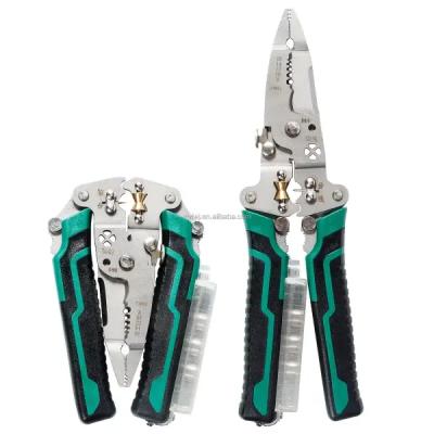 انبر سیم‌لخت‌کن برق‌کار تاشو مدل 094C1 - ابزار چندکاره حرفه‌ای با تست برق