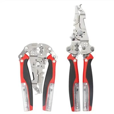 انبر 18 کاره برق‌کاری مدل 024F - سیم‌لخت‌کن، تستر برق و پرس سرسیم حرفه‌ای