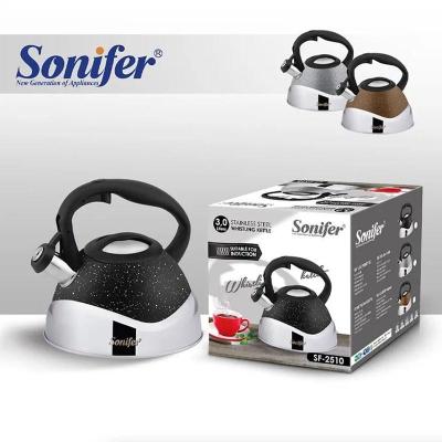 کتری استیل رو گازی 3 لیتر سوت زن سونیفر مدل 2510