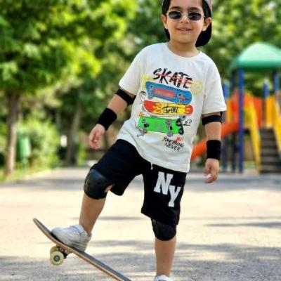 تیشرت شلوارک اسپرت. ست لباس پسرانه