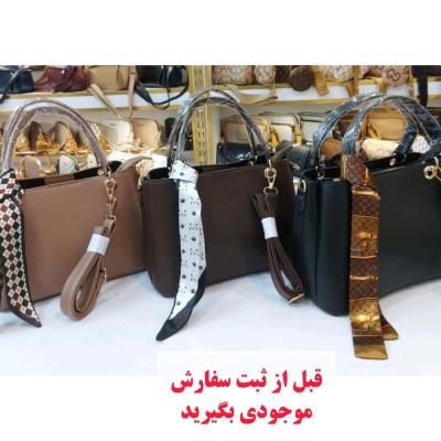 کیف مجلسی کراواتی سه خونه مشکی قهوه ای ارسال رایگان