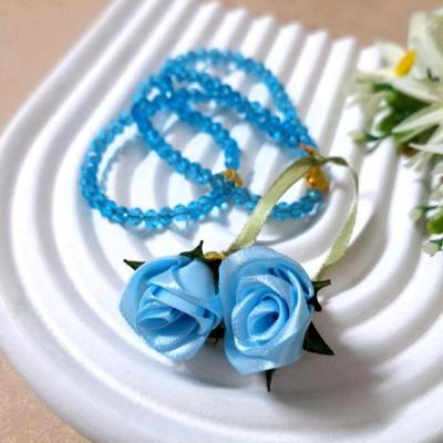 تسبیح فانتزی 100 دانه آبی فیروزه ای