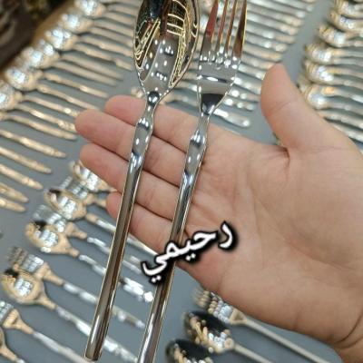 سرویس قاشق و چنگال 24نفره 120 پارچه یونیک نقره ای جدید خاص (پس کرایه )