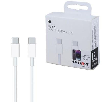 کابل دو سر تایپ سی 60 وات اپل A2795 Grade A