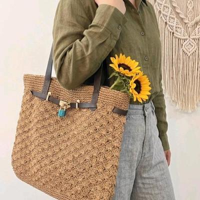کیف زنانه حصیری هرمس وارداتی