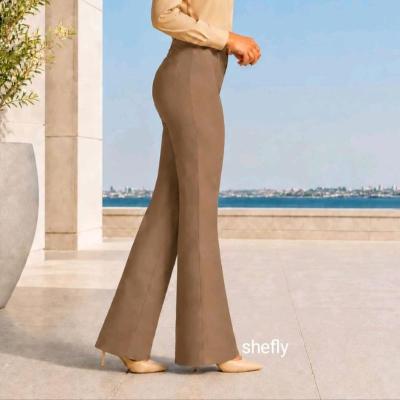 شلوار زنانه کرپ مورگان دمپا گشاد ریزشی